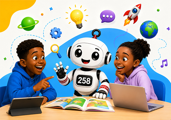 Crian&ccedil;as e jovens a aprender com o rob&ocirc; KIBO